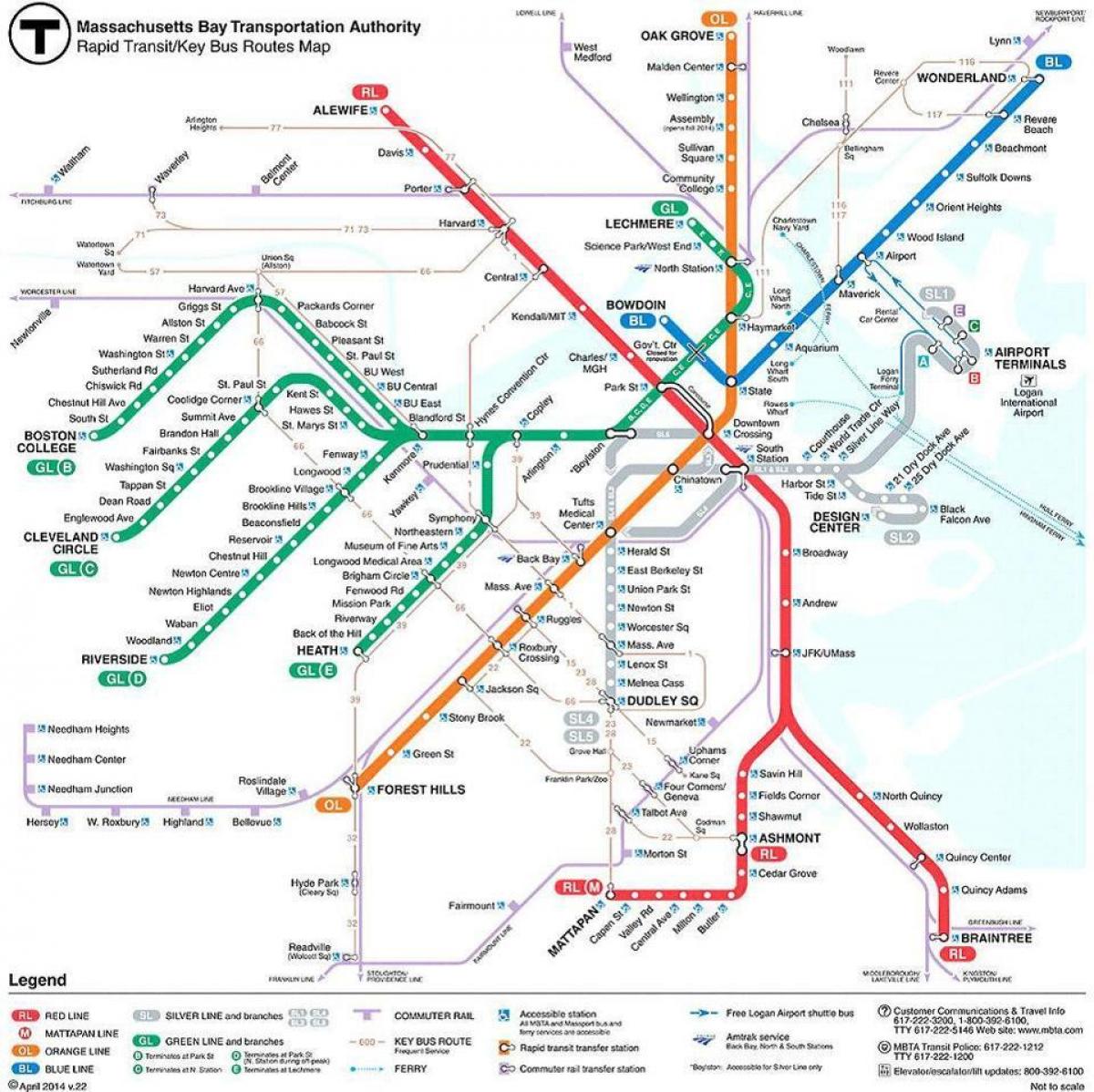 mapa da MBTA