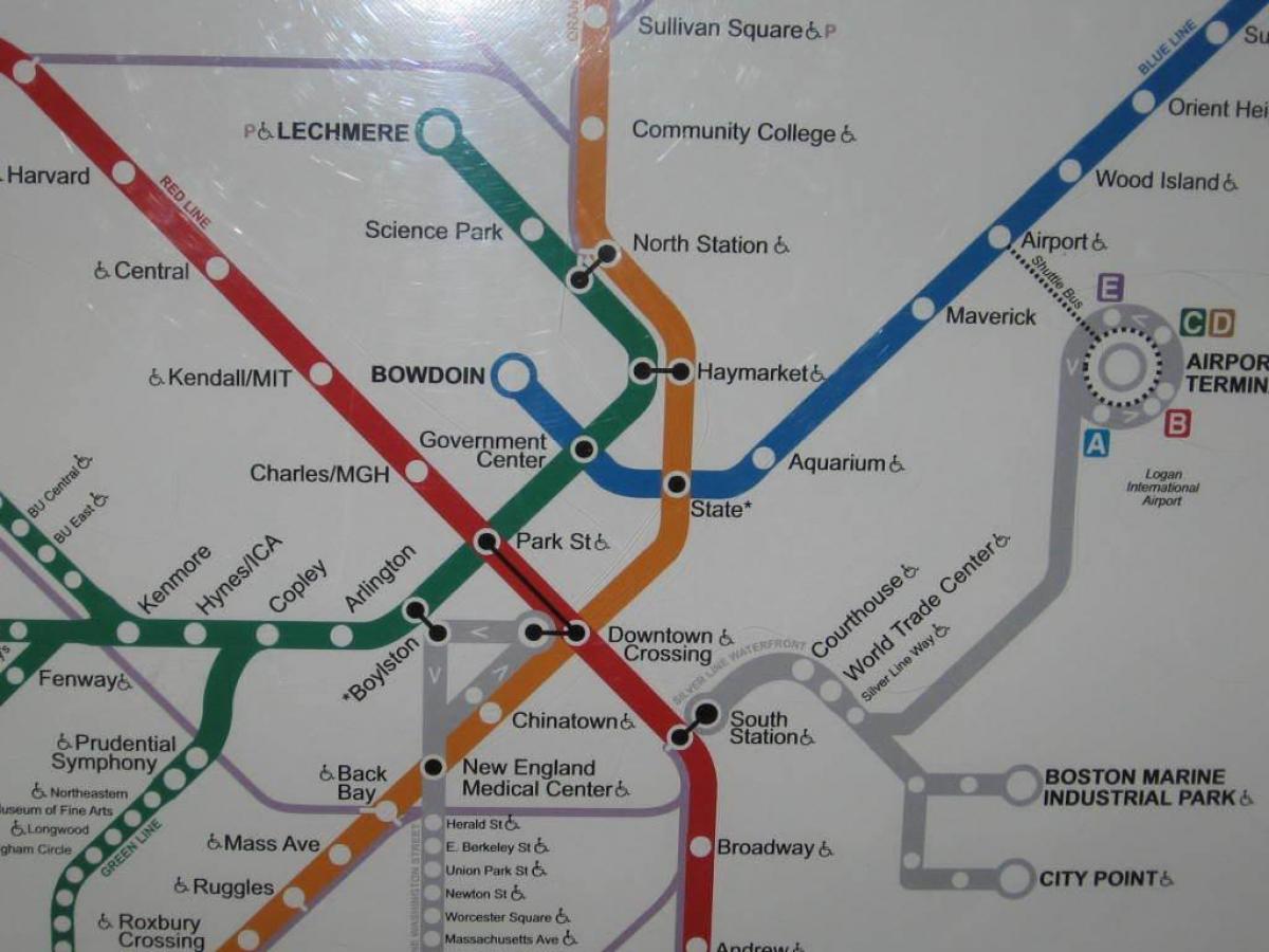 Boston south station mapa