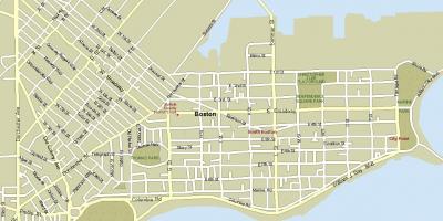 Mapa de Boston massa