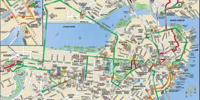Boston trolley tours mapa