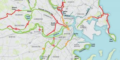 Mapa de Boston moto