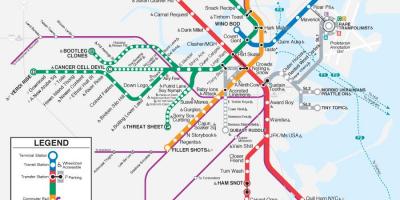 MBTA t mapa