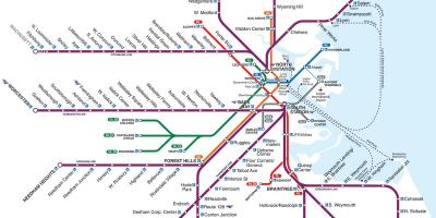 Boston estação de trem mapa