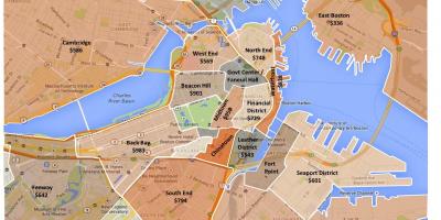 Cidade de Boston mapa de zoneamento