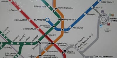 Boston south station mapa